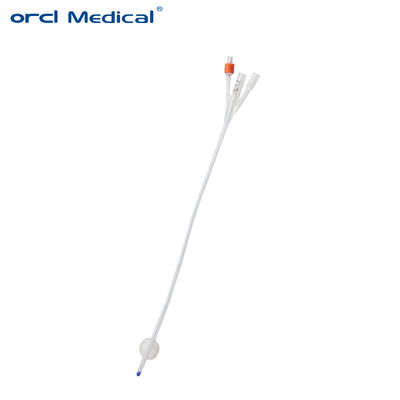 Các sản phẩm tiêu thụ y tế khử trùng dùng một lần 3 cách 100% ống thông silicone Foley