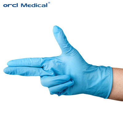 Găng tay khám nitrile dùng một lần màu xanh/đen, không chứa latex, dùng trong y tế