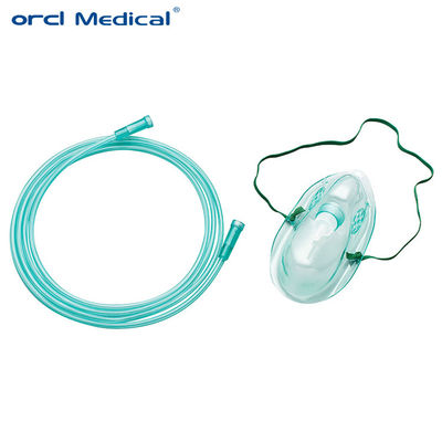 Nhà sản xuất nhà máy sử dụng một lần mặt nạ oxy PVC dùng một lần với ống CE LSO