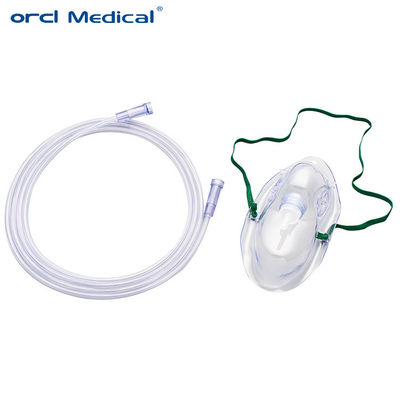 Mặt nạ oxy PVC dùng một lần vật tư y tế Mặt nạ khí oxy có thể điều chỉnh cho người lớn và trẻ em