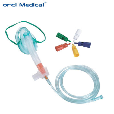 Mặt nạ Oxy không thở lại có thể điều chỉnh bằng PVC / Mặt nạ Multi Vent với ống oxy