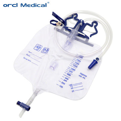 Phẫu thuật sinh học dùng một lần Y tế vô trùng 2000ml Nhà cung cấp túi nước tiểu sang trọng
