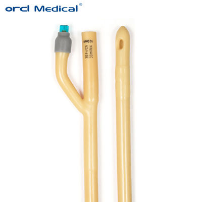 Nhập xưởng bán buôn thuốc dùng một lần thuốc tiểu màu vàng 2 Way 3 Way Fr6-30 Latex Foley Catheter