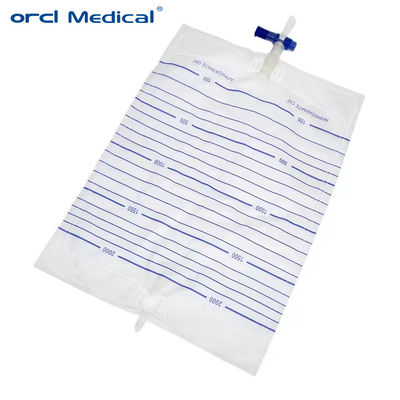 Nhà máy sản xuất túi thoát nước tiểu khử trùng thuốc dùng một lần 2000ml túi người lớn túi thu nước tiểu