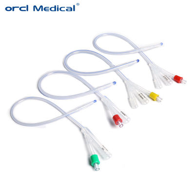 Chuỗi ống ống thông ống dẫn niệu đạo cho người lớn có lớp silicone y tế được phủ Foley trong các tùy chọn 1 chiều 2 chiều 3 chiều