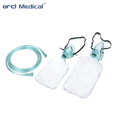 Phương tiện phẫu thuật chất lượng cao Bệnh viện sử dụng một lần sử dụng mặt nạ không thở lại mặt nạ oxy PVC mặt nạ với túi chứa